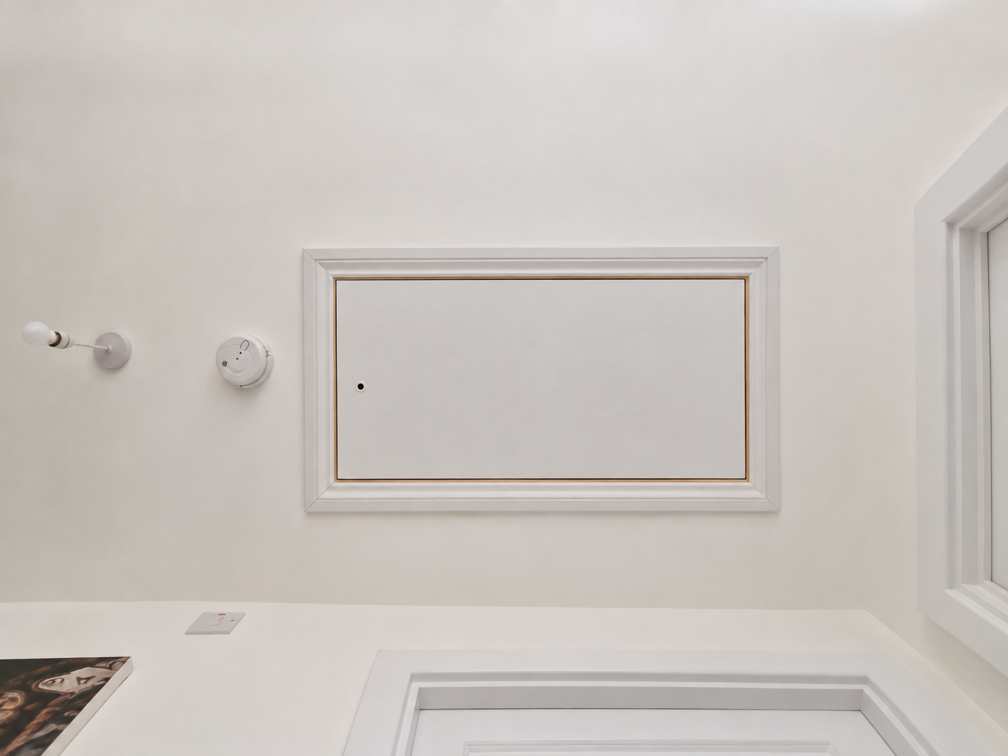 loft hatch in white